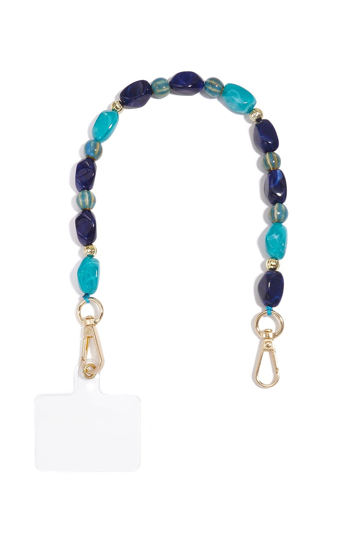 Cadena para teléfono de forma irregular, sencilla, de acrílico, accesorio de uso diario.