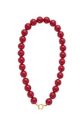 Collar con cuentas grandes y cierre frontal.-15mm
