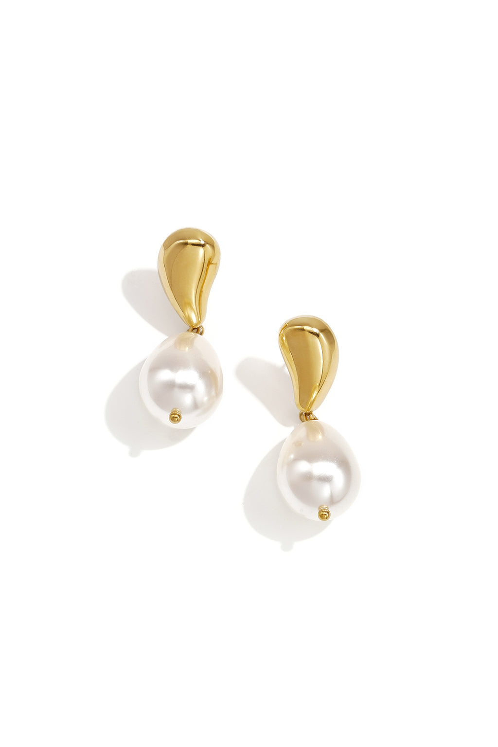 Pendientes colgantes de acero inoxidable con forma irregular, sencillos, de la serie Daily Simple, joyería para mujer.