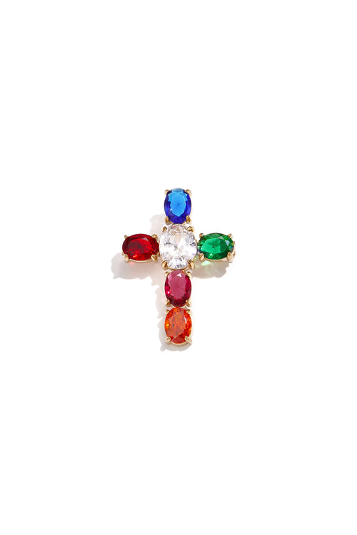 Broches con forma de cruz, sencillos, de acero inoxidable, accesorios de uso diario.