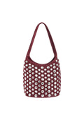Stylish Punk Rivet Shoulder Bag for Fall