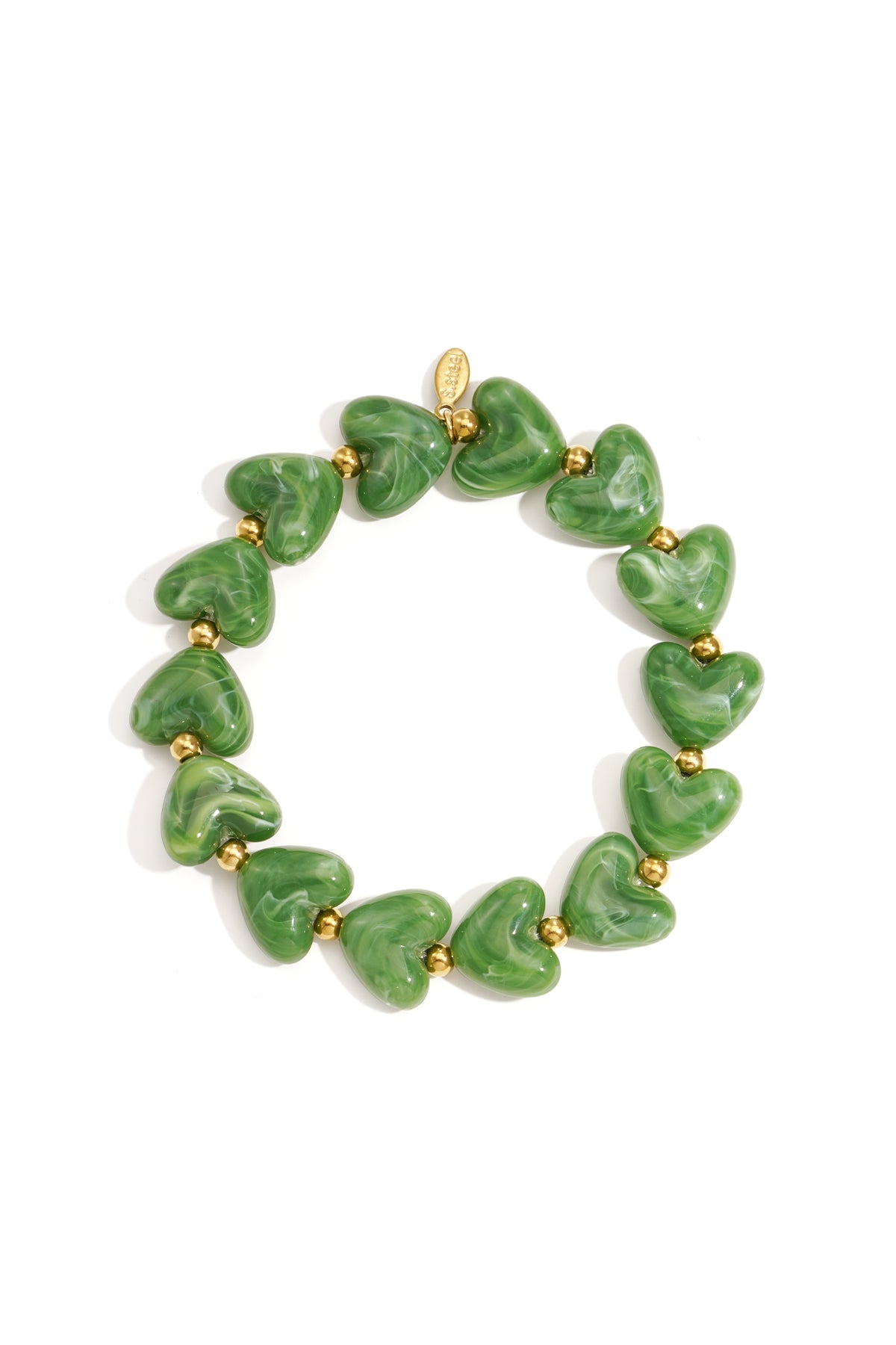 Pulsera de cuentas corazón