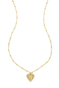 Elegant Heart Pendant Necklace for Women - Silver & Gold