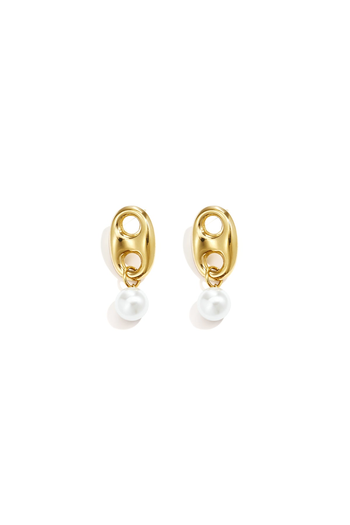 Pendientes colgantes de acero inoxidable con forma geométrica, sencillos para uso diario, de la serie Simple. Joyería para mujer.