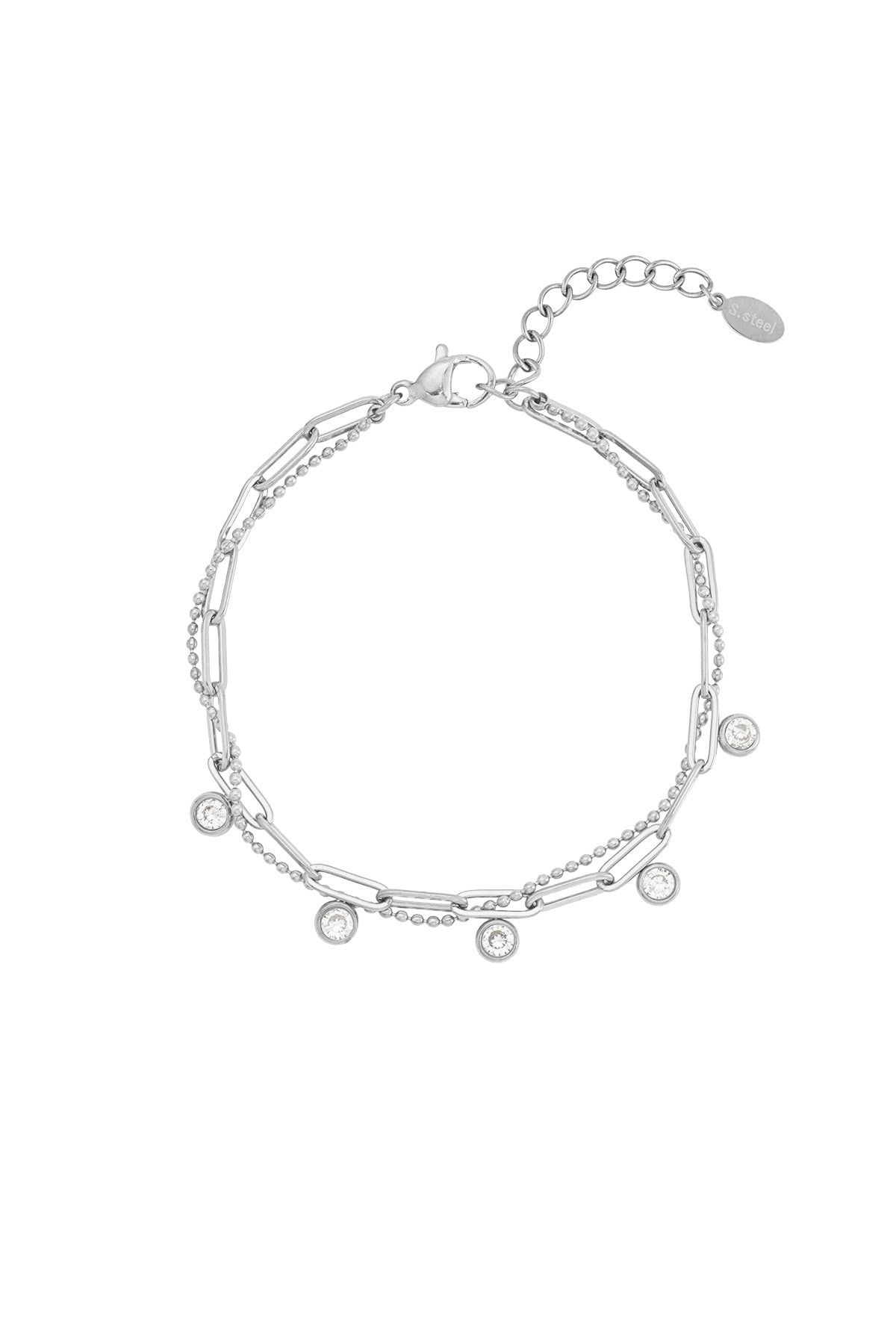 Elegant 14K Gold Plated Charm Bracelet for Women