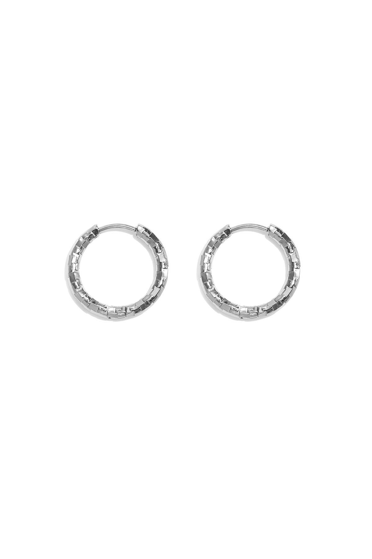 Conjunto de pendientes de acero inoxidable Circle Simple Serie Simple Joyería para mujer