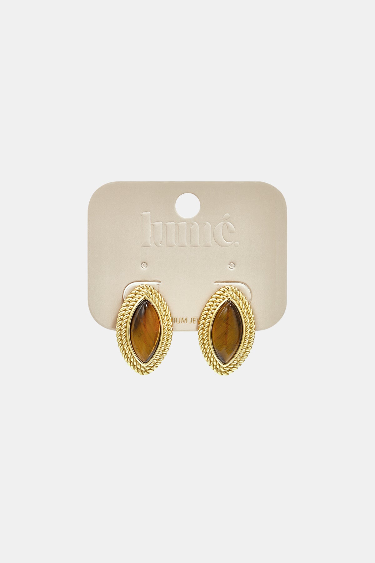 Pendientes de botón de acero inoxidable con forma elíptica, sencillos, de la serie Daily Simple, joyería para mujer.