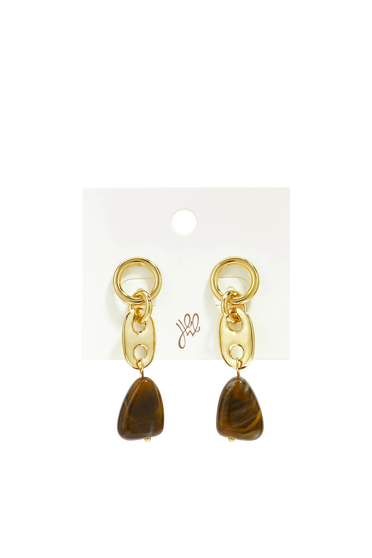 Pendientes colgantes de acero inoxidable con forma de gota, sencillos, de la serie Daily Simple, joyería para mujer.