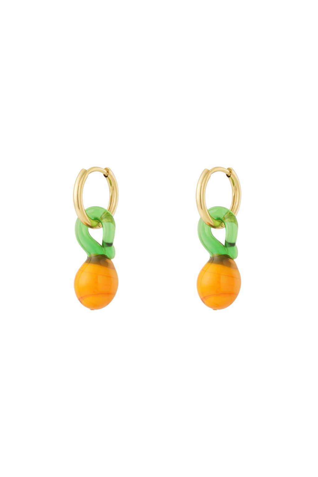 Elegant Orange Drop Earrings for Spring/Summer