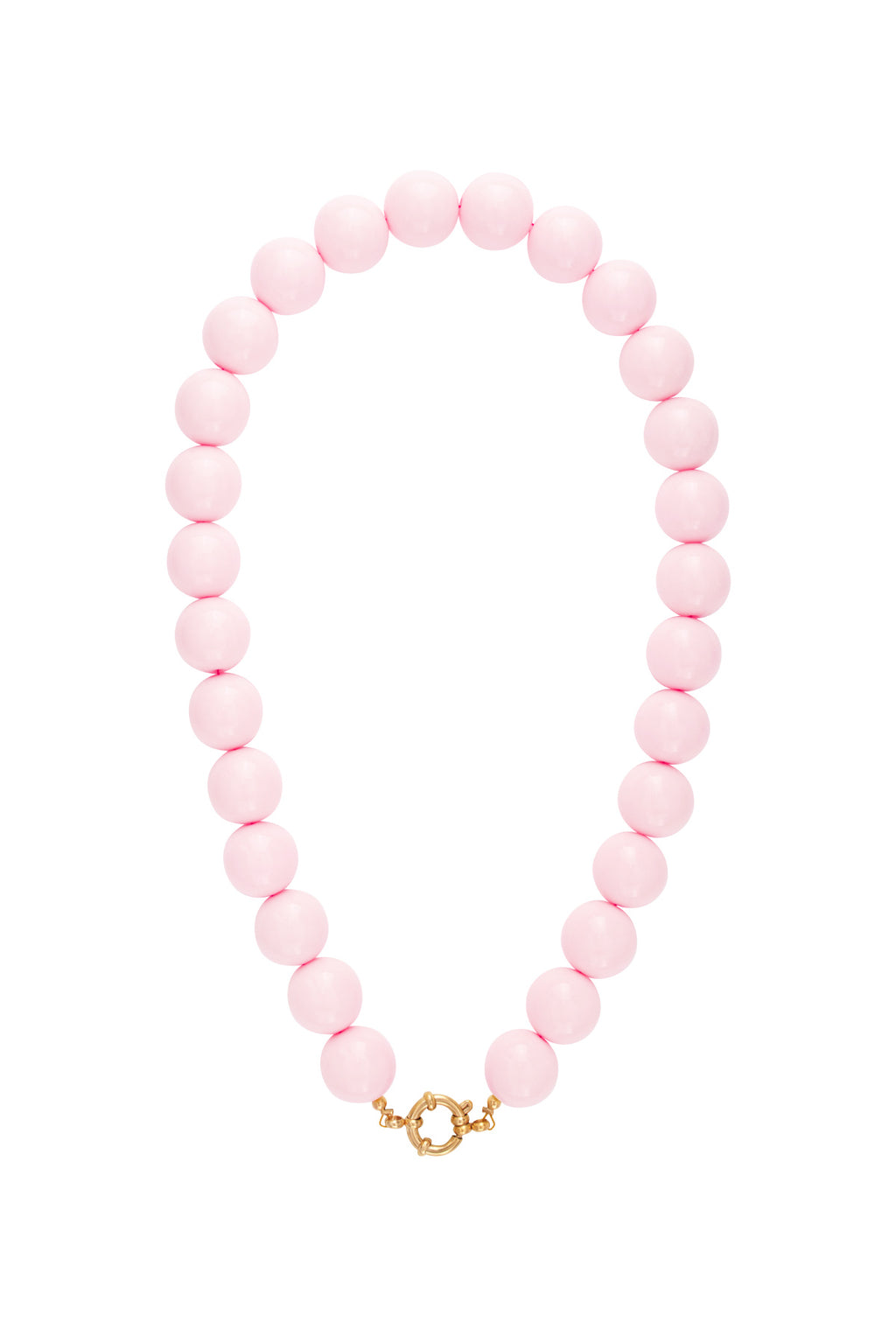 Collar con cuentas grandes y cierre frontal.-15mm