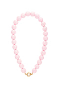 Collar con cuentas grandes y cierre frontal.-15mm