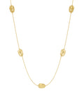 Elegant 70cm+ Gold Stainless Steel Long Necklace