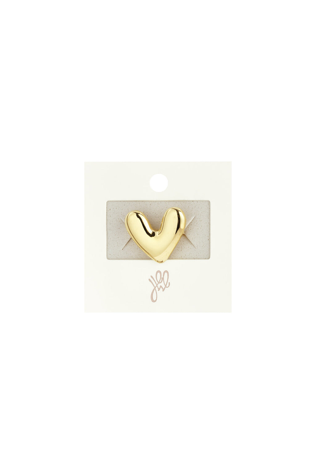 Elegant Adjustable Heart Statement Ring in Silver & Gold