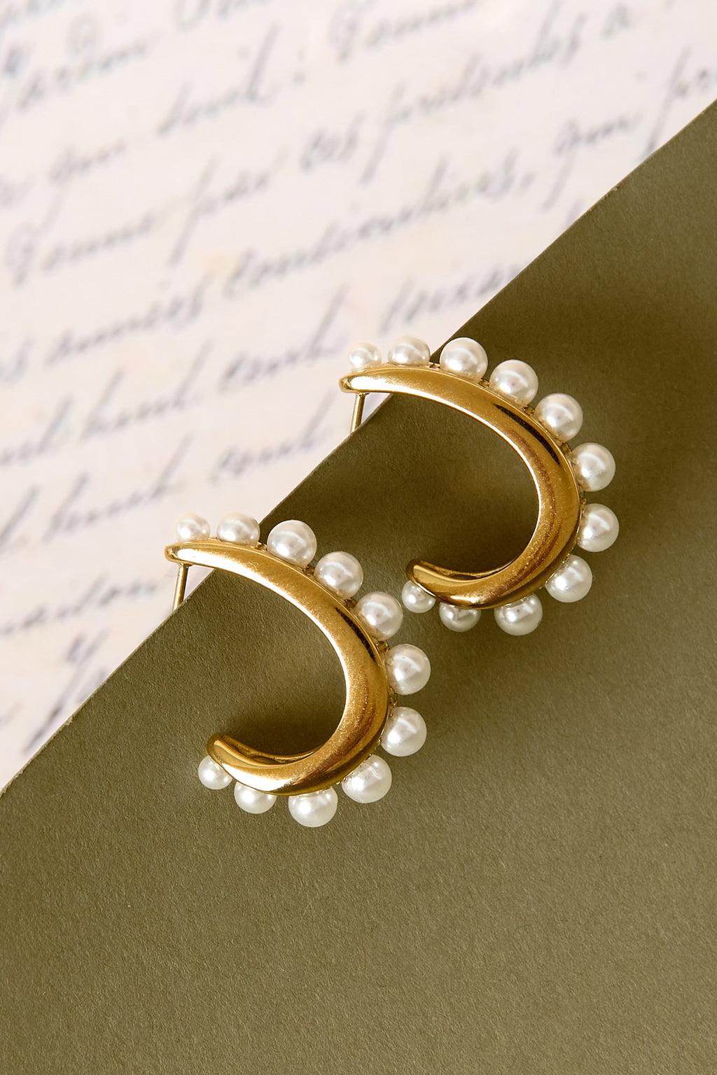 Pendientes de aro de acero inoxidable con forma irregular, sencillos, de la serie Daily Simple, joyería para mujer.