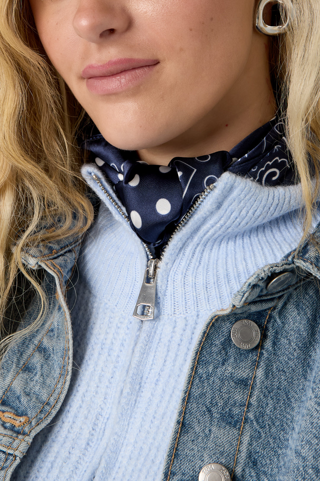 Bufandas de invierno con lunares, estilo retro, imitación de seda, accesorios para el día a día.