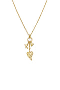 Collares con colgante de acero inoxidable en forma de corazón, estilo casual y sencillo para mujer.