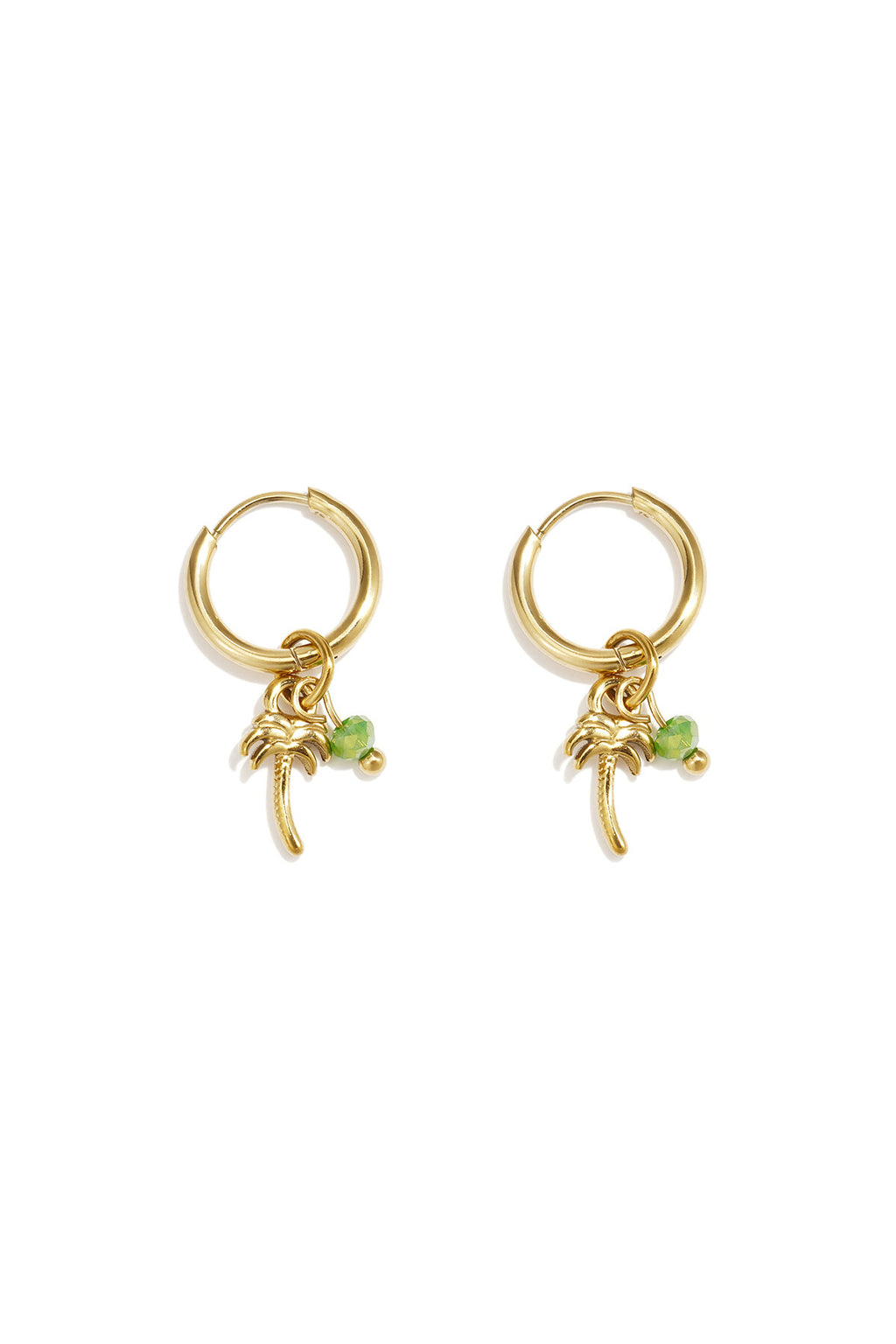 Elegant Green Drop Earrings for Spring/Summer