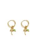 Elegant Green Drop Earrings for Spring/Summer