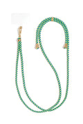 Cadena para teléfono de patchwork, sencilla, de poliéster, accesorio diario