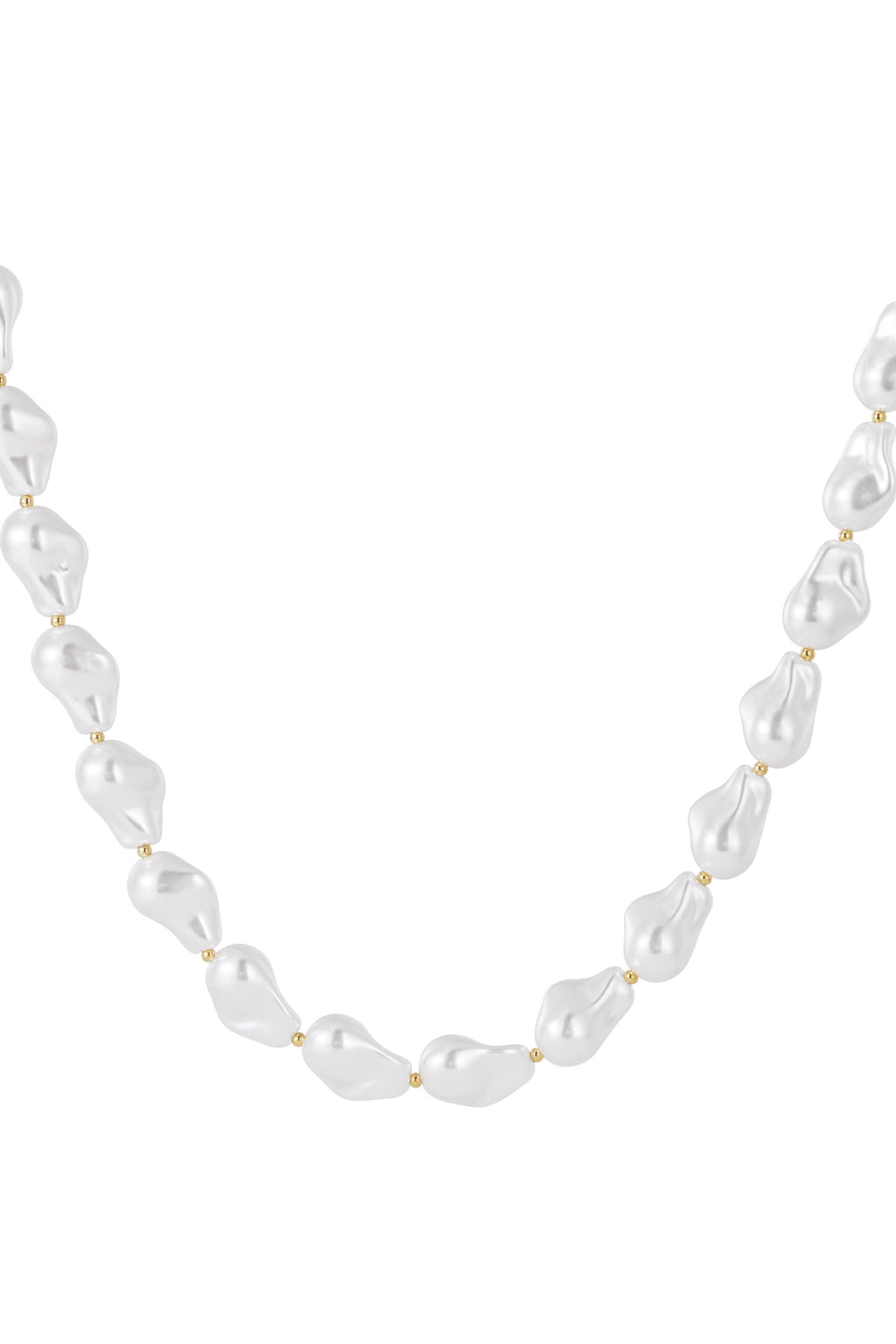 Elegant White Imitation Pearl Necklace for Women