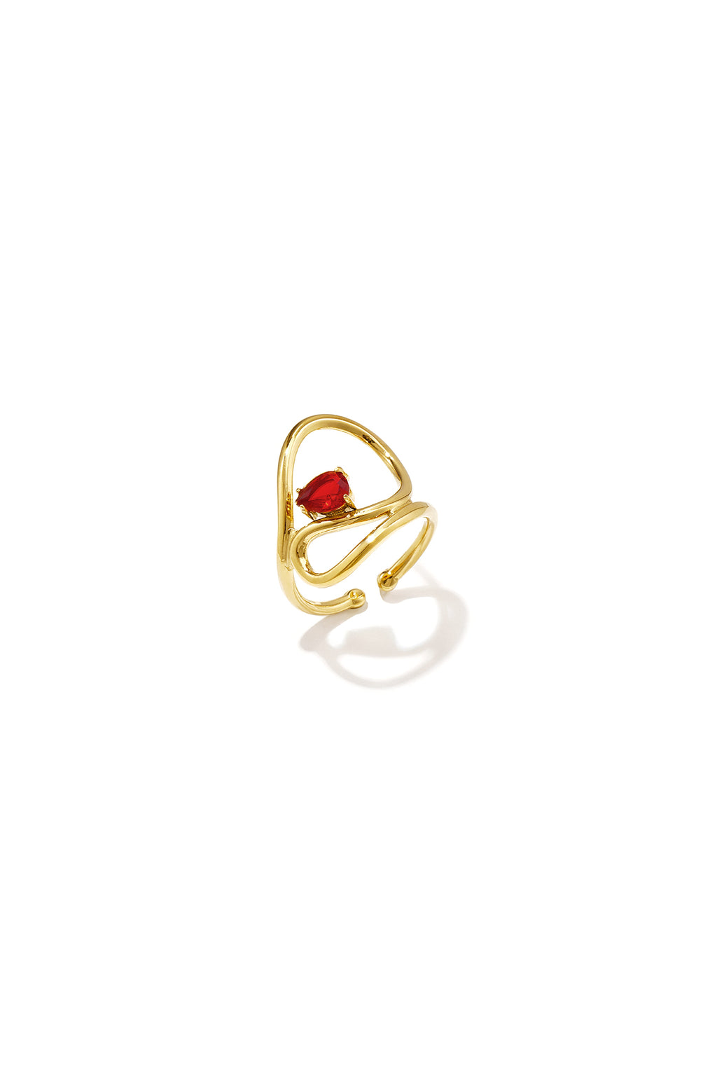 Anillos llamativos de acero inoxidable con forma irregular, estilo casual y sencillo para uso diario. Joyería para mujer.