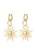 Pendientes de rayos de sol cálidos
