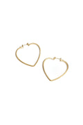 Elegant Heart-Shaped Hoop Earrings for Everyday Glam