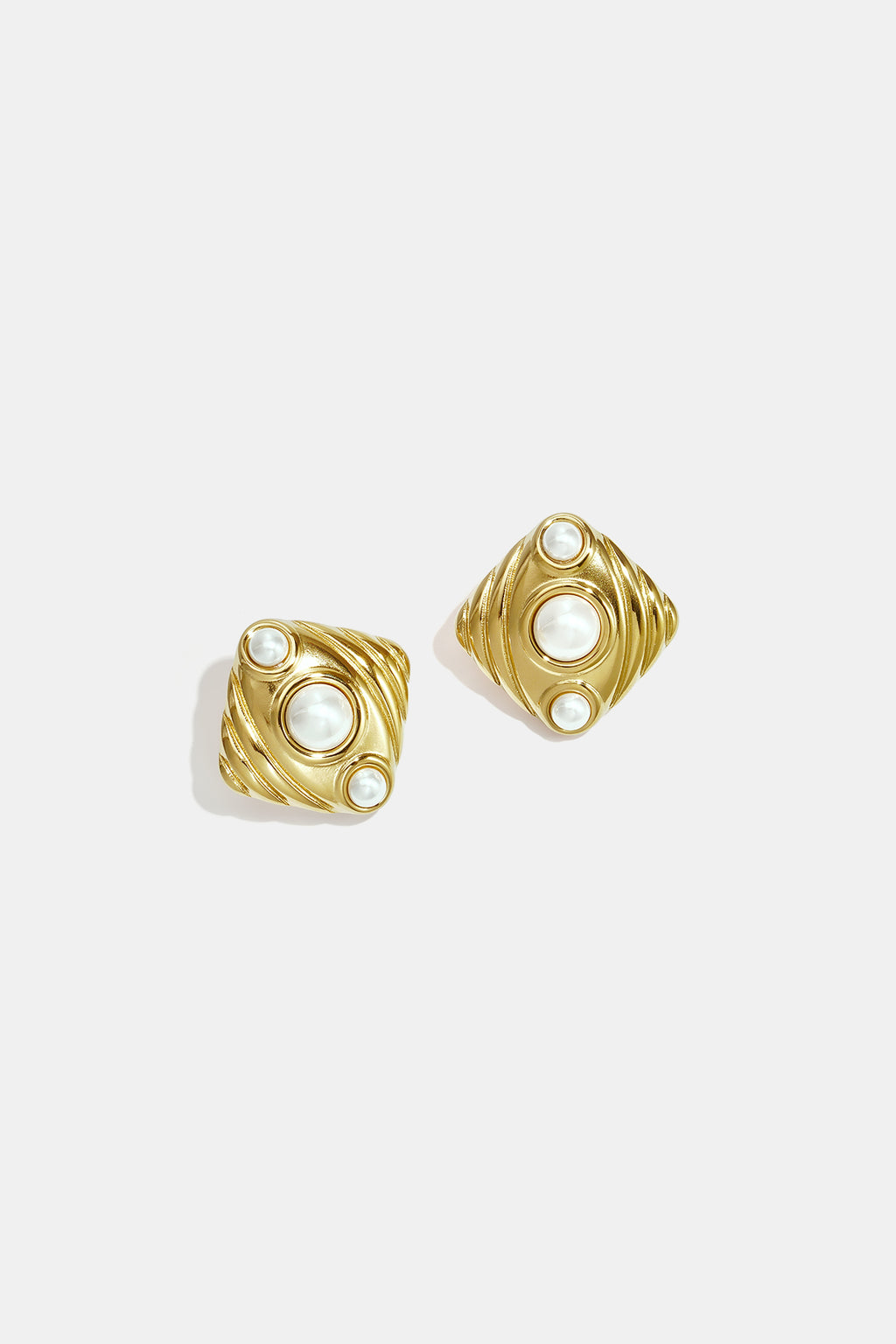 Pendientes de botón de acero inoxidable con forma geométrica, sencillos, de la serie Daily Simple, joyería para mujer.