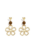 Pendientes colgantes de acero inoxidable con diseño floral, serie Daily Simple, joyería para mujer