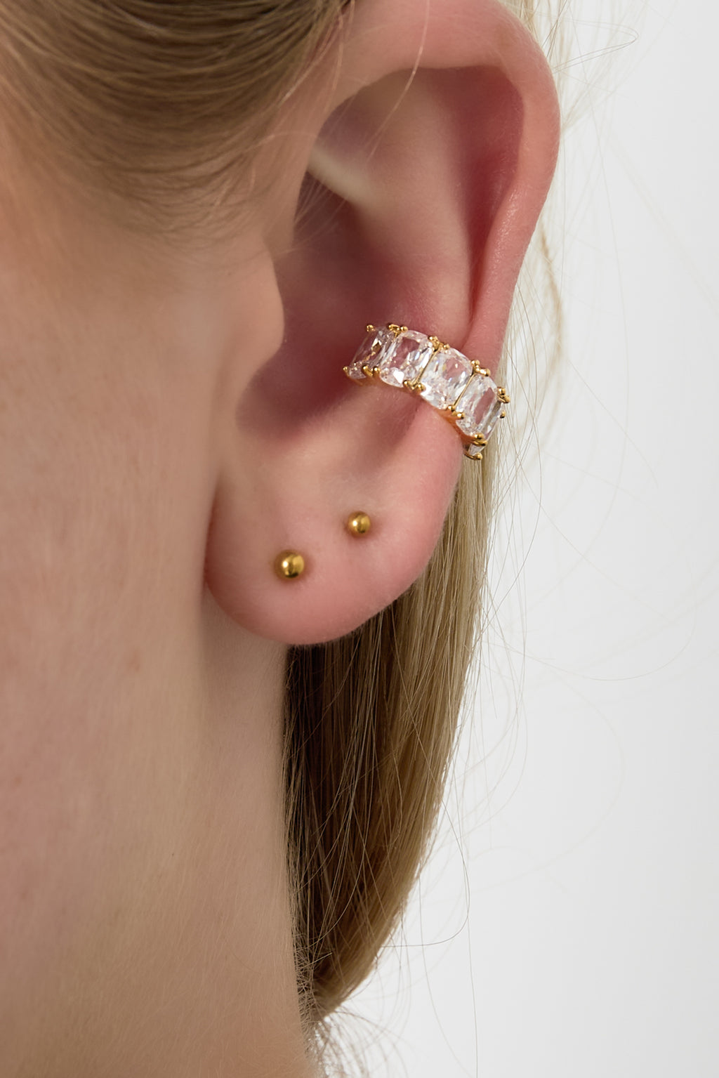 Glamour de los pendientes tipo puño
