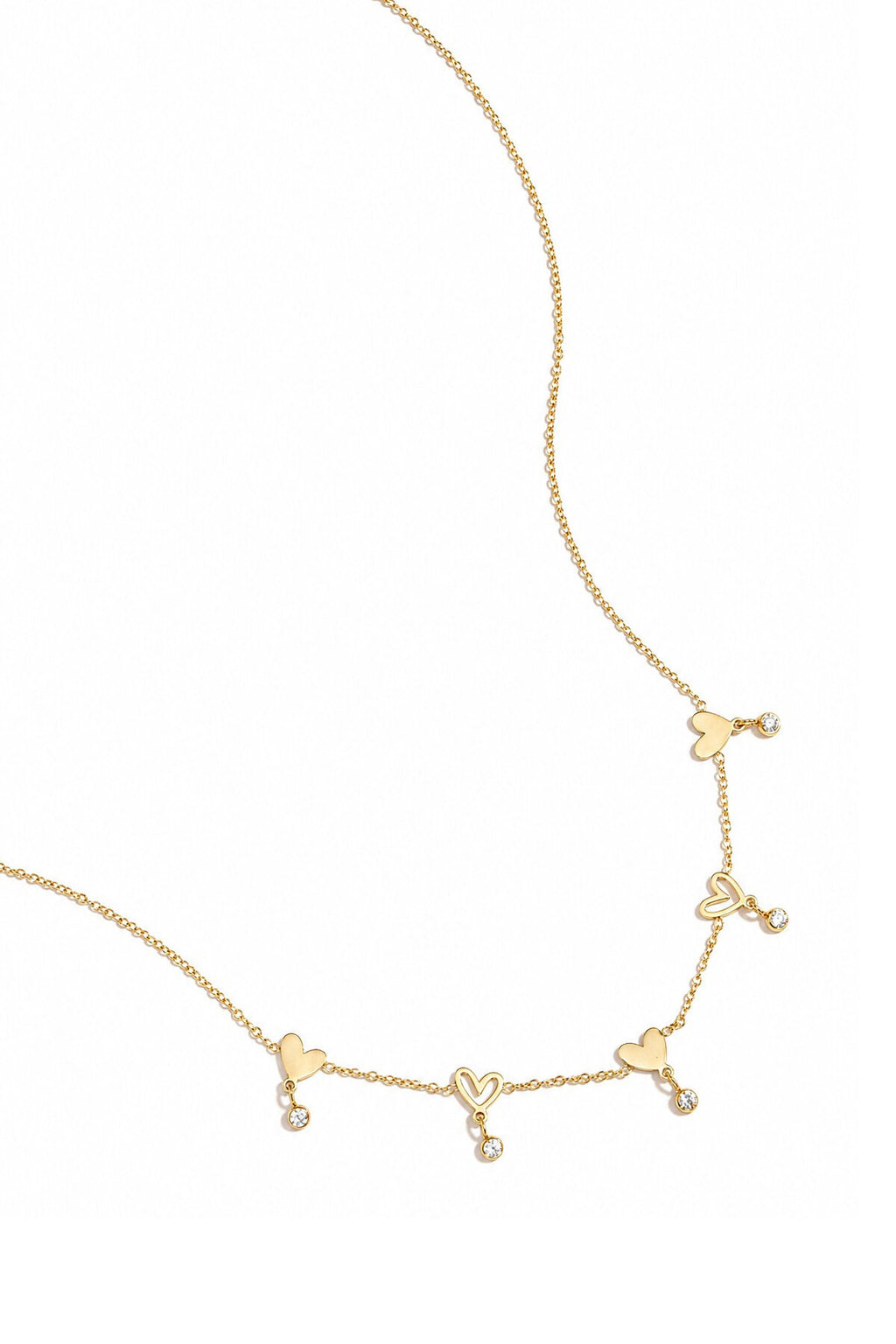 Elegant Heart Shaped Chain Necklace for Daily Wear