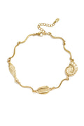 Stylish Gold Color Stainless Steel Ankle Bracelet