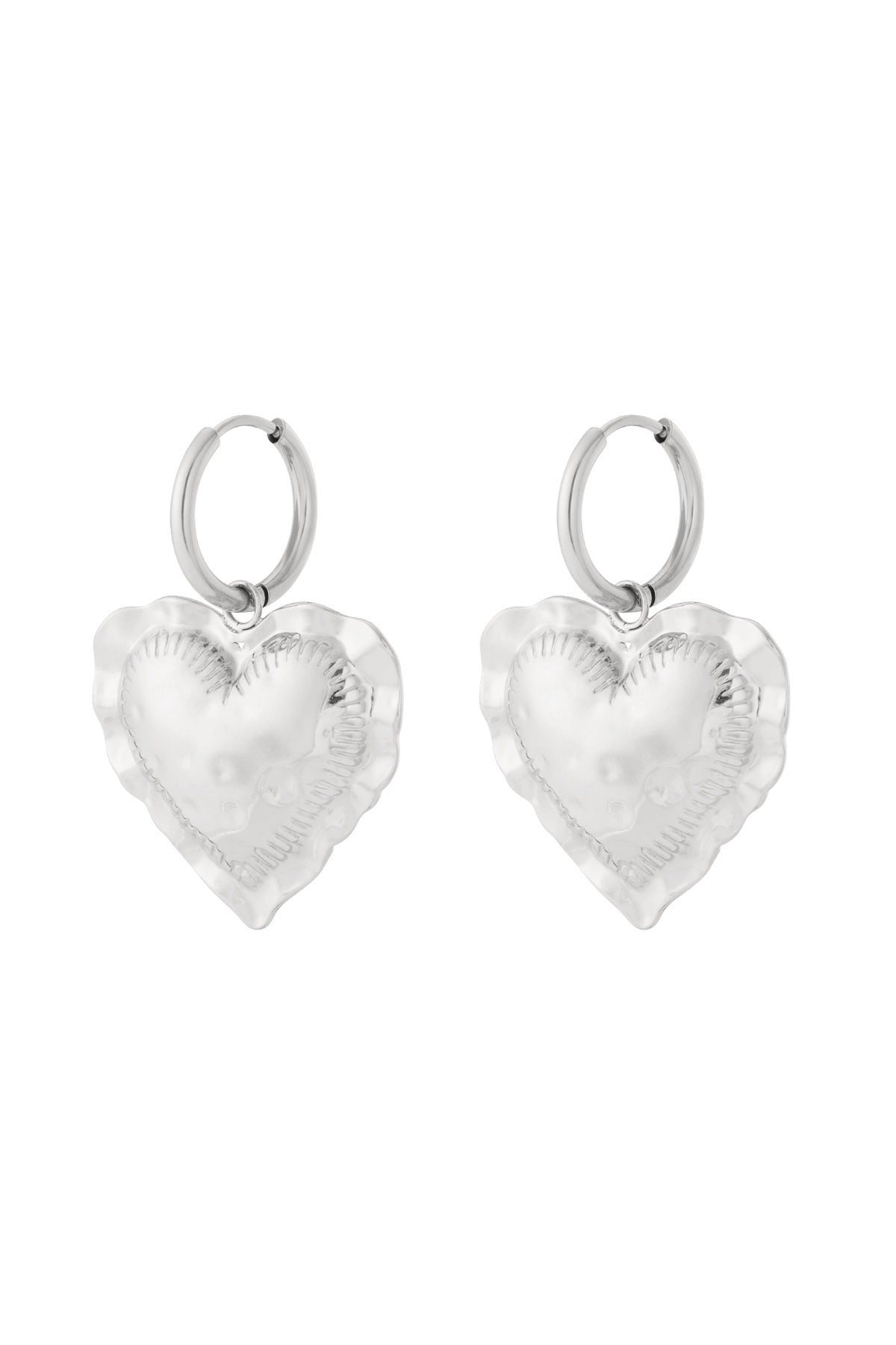 Pendientes colgantes con forma de corazón