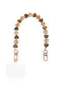 Cadena para teléfono con forma de corazón, sencilla, de acrílico, accesorio diario.