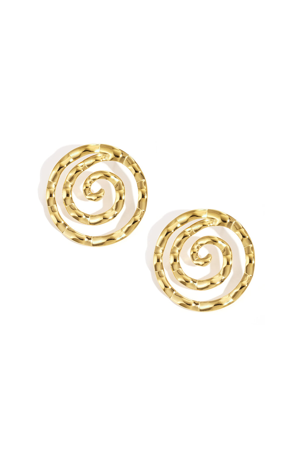 Lumé Gold Simple Circle Stud Earrings for Women