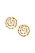Lumé Gold Simple Circle Stud Earrings for Women