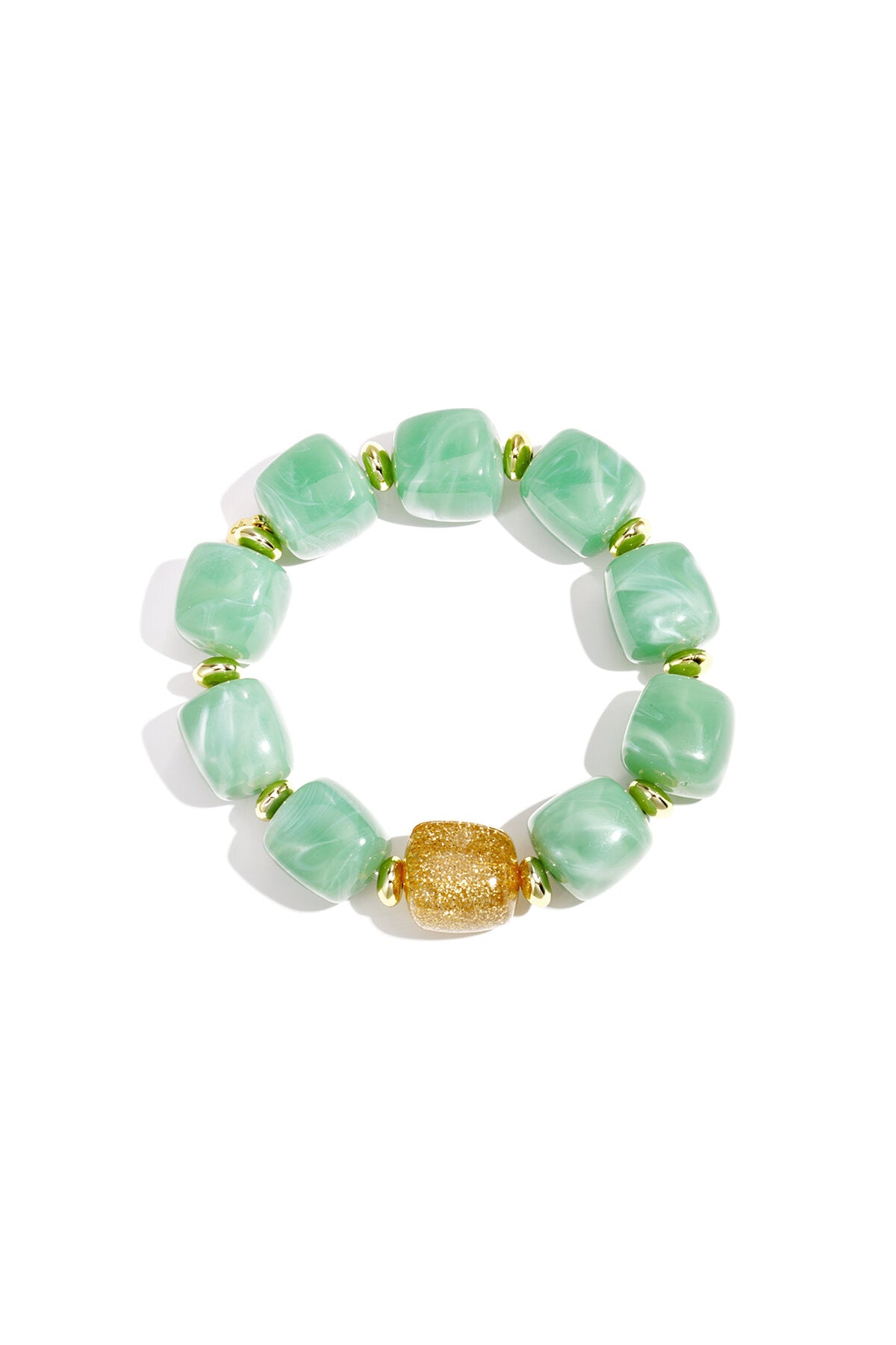 Charming Acrylic Beaded Bracelet for Spring/Summer