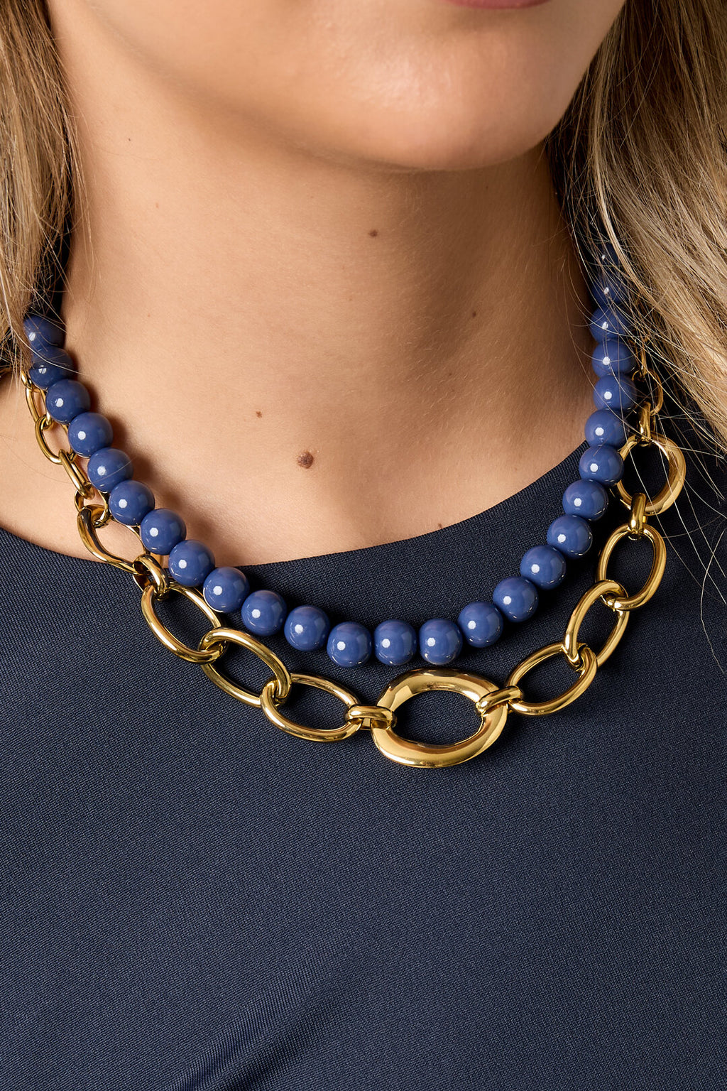 Elegant Gold & Silver Chain Necklace for Everyday Wear