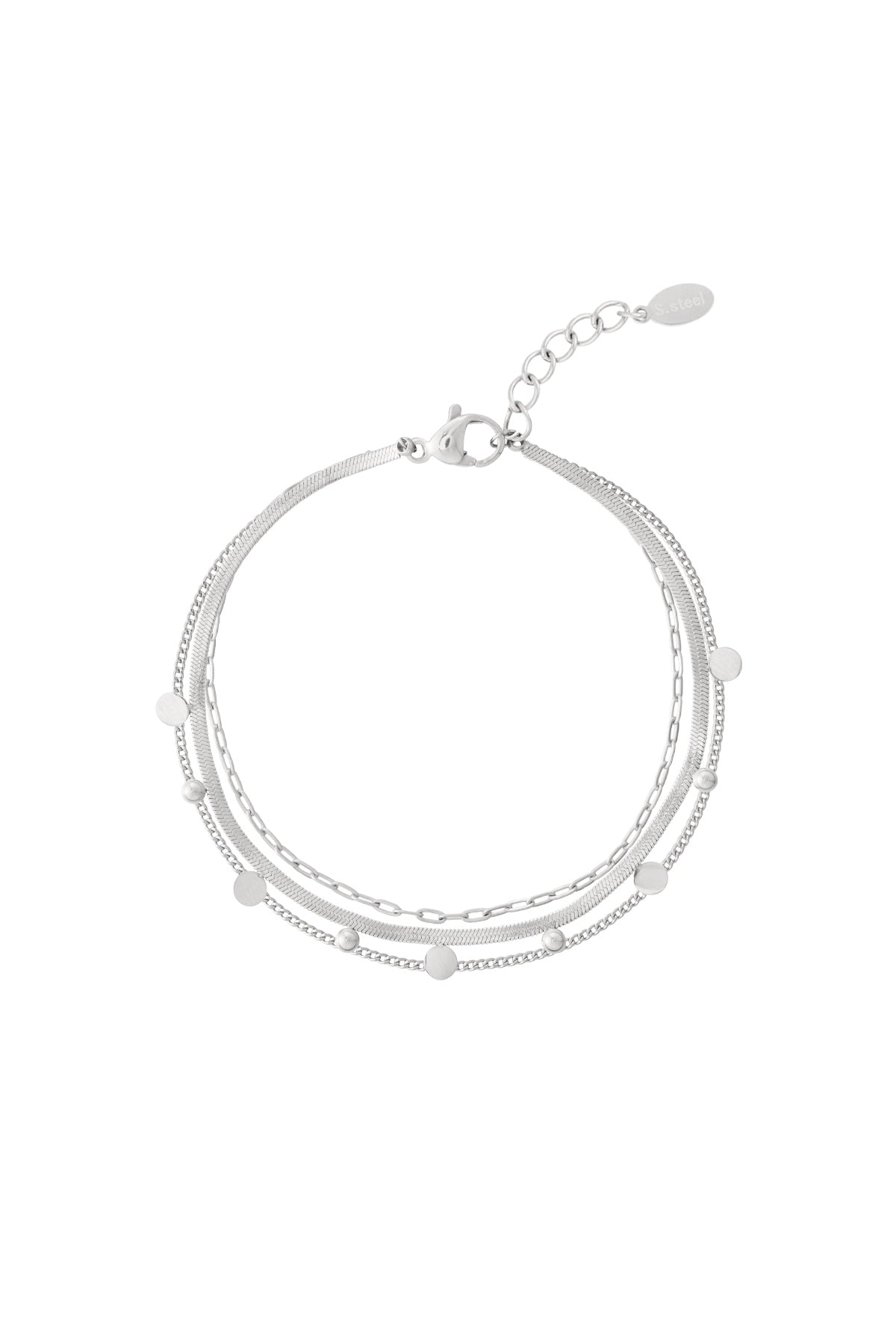 Elegant Multi-Layered Chain Bracelet for Women
