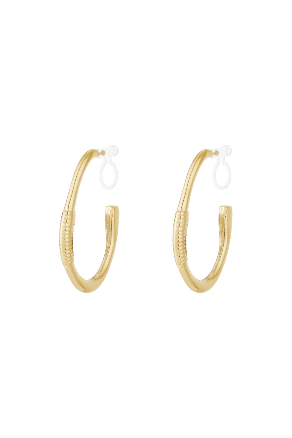 Stylish 14K Gold Plated Clip-On Earrings for Everyday Wear