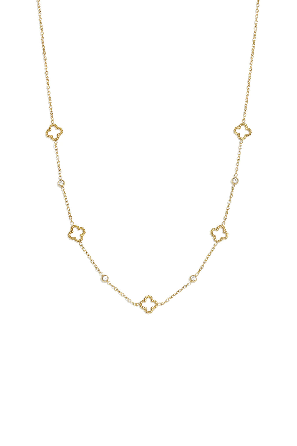 Collares con colgante de acero inoxidable Clover Simple Daily Simple Series Joyería para mujer