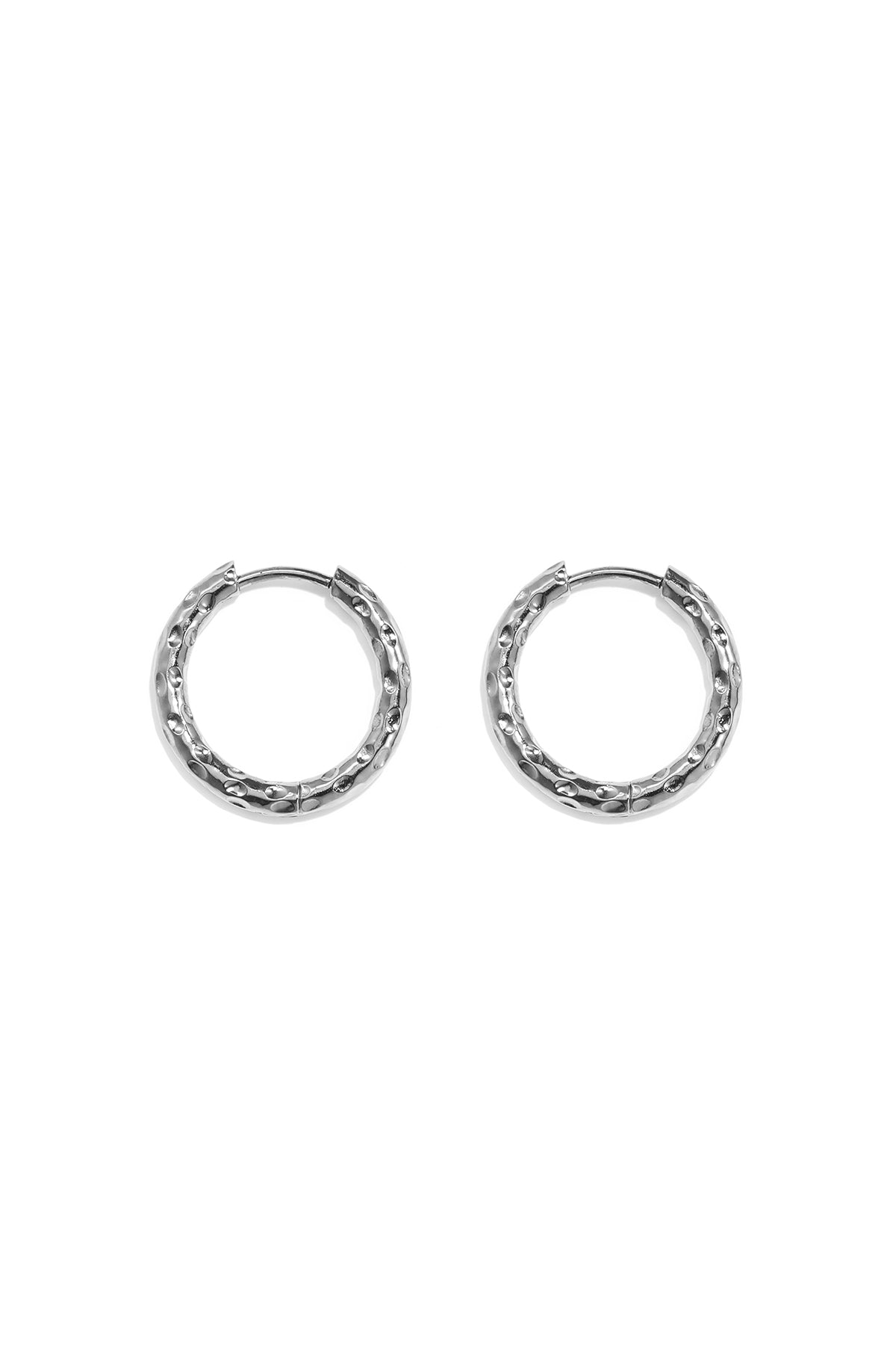 Pendientes de aro de acero inoxidable Circle Simple Daily Simple Series Joyería para mujer