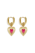 Stylish Heart-Shaped Drop Earrings for Everyday Wear