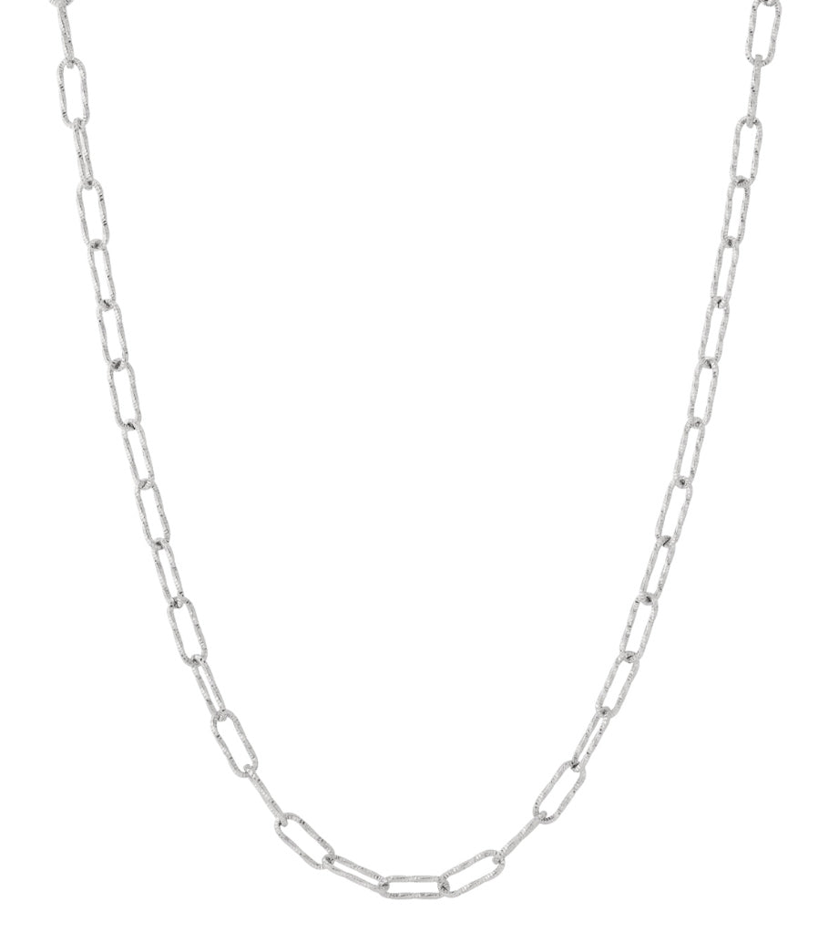 Elegant Long Necklace in Silver & Gold for Everyday Wear