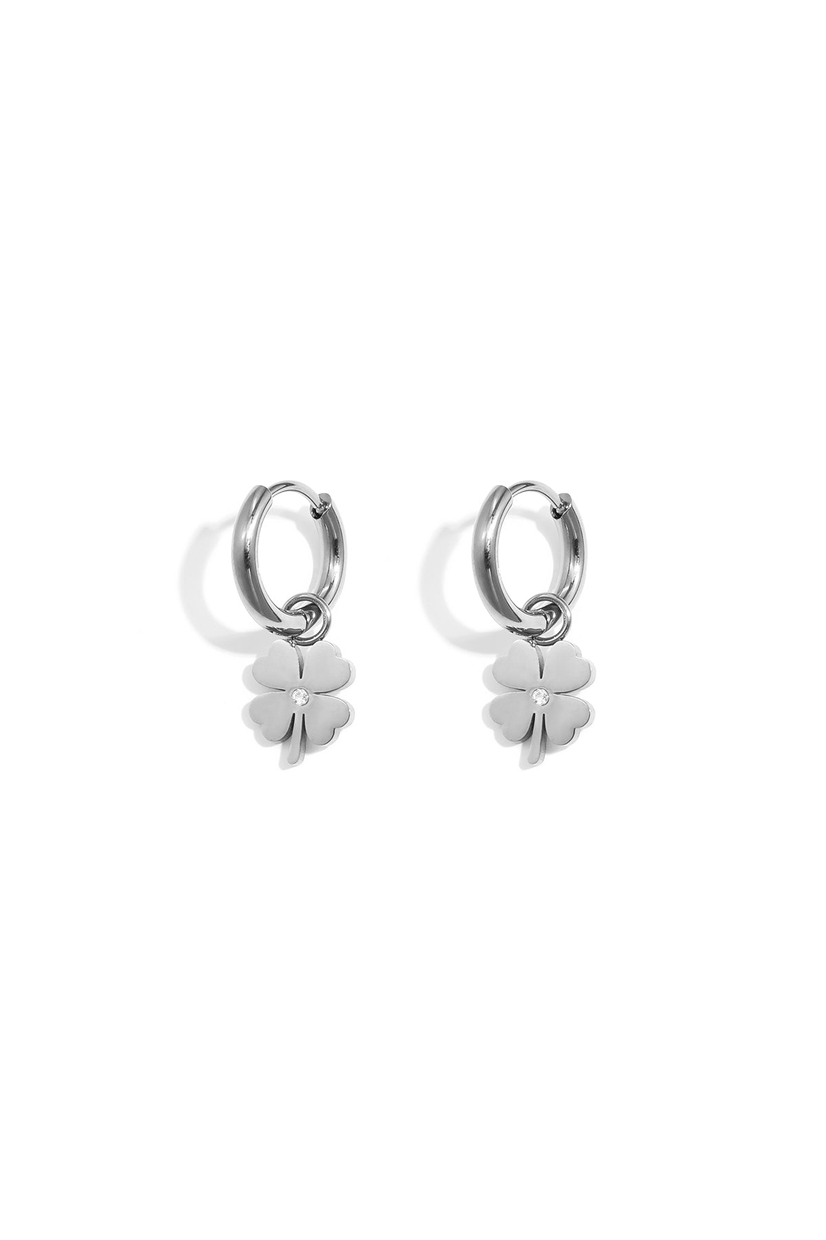 Pendientes colgantes de acero inoxidable Clover Simple Daily Simple Series Joyería para mujer