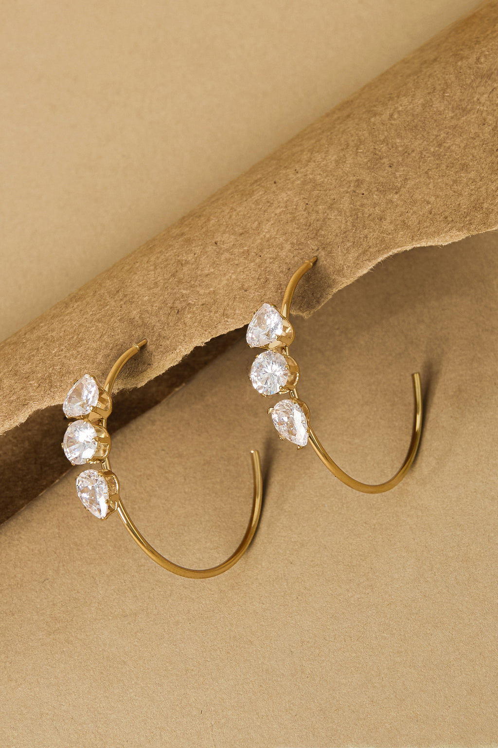 Pendientes de aro de acero inoxidable Circle Simple Daily Simple Series Joyería para mujer