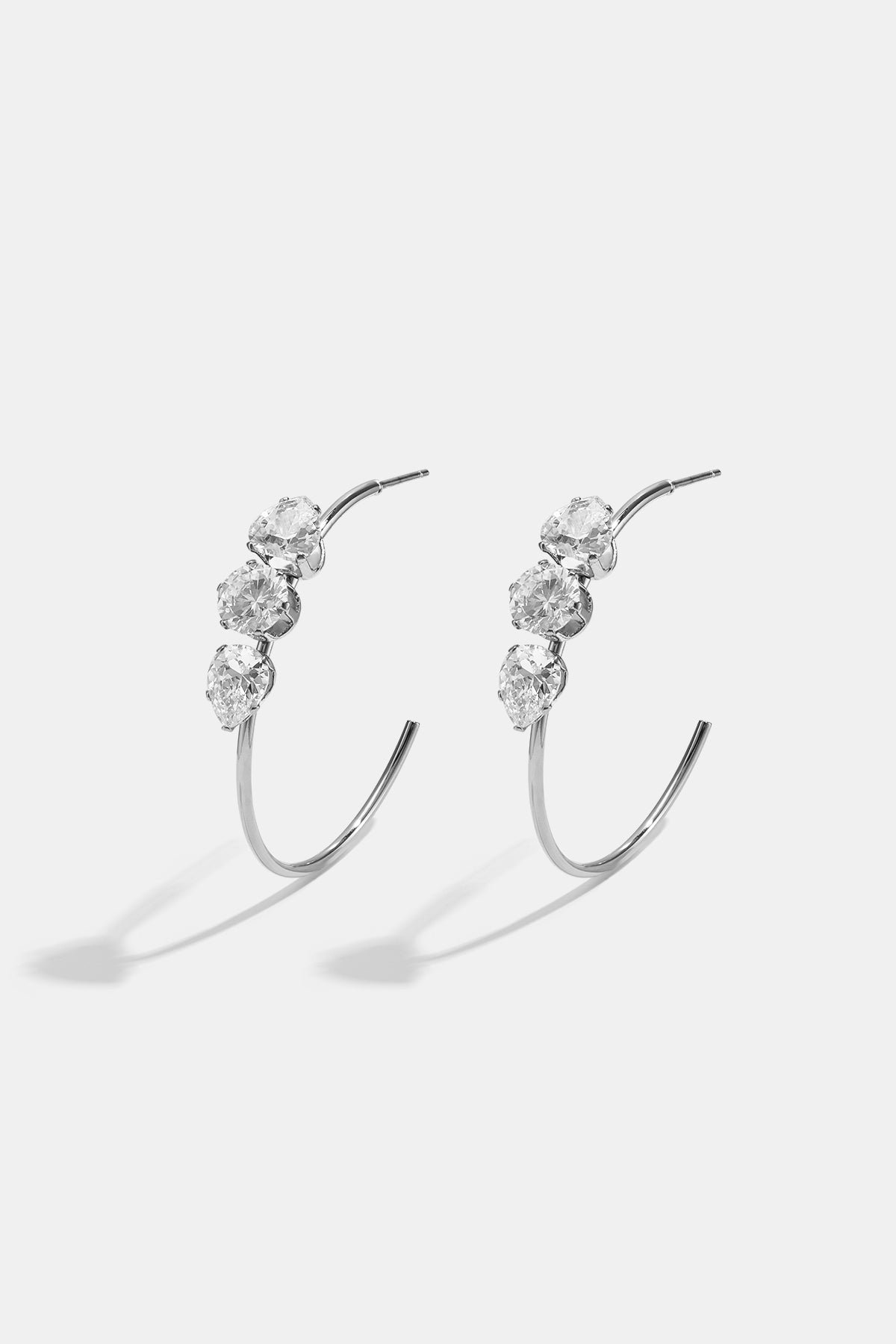 Pendientes de aro de acero inoxidable Circle Simple Daily Simple Series Joyería para mujer