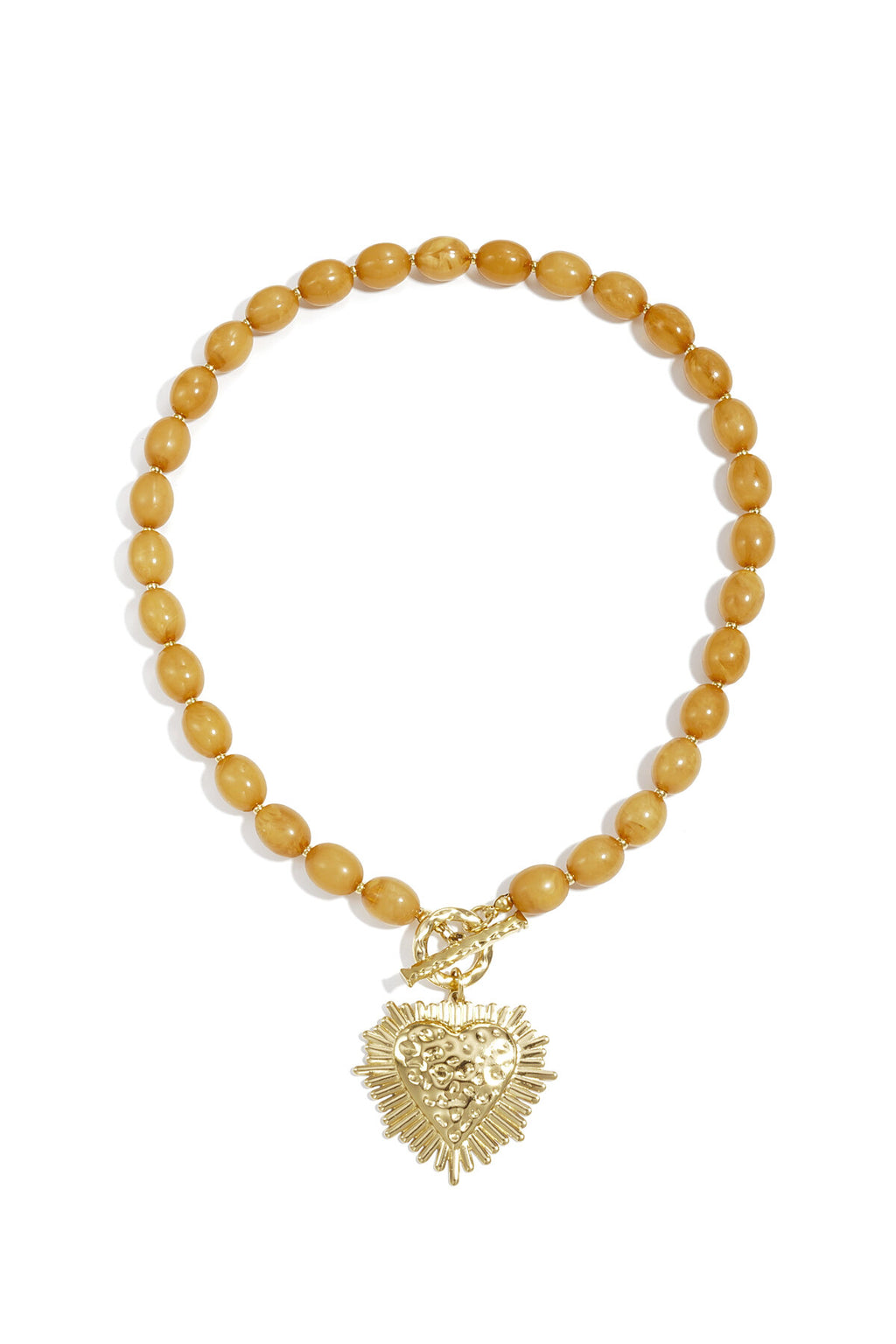 Chic Heart Beaded Necklace for Spring/Summer
