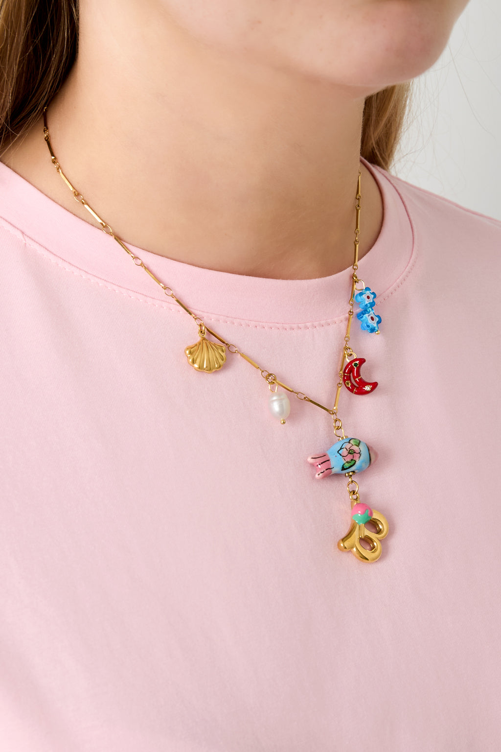 Elegant Letter Pendant Necklace for Spring/Summer