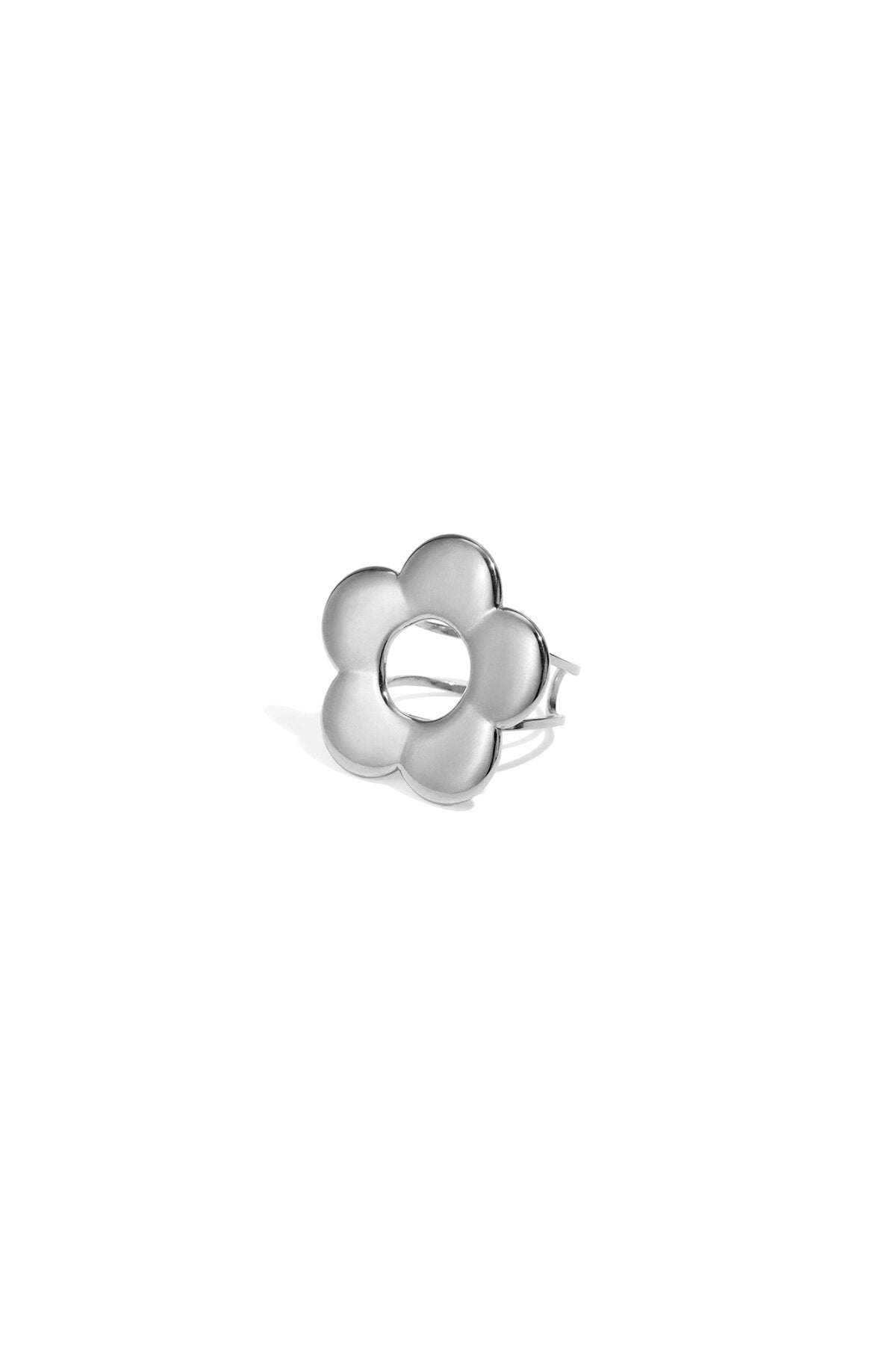 Elegant Flower Statement Ring - Adjustable Fit